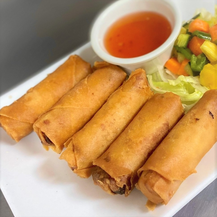 Order Imperial Chicken Egg Rolls (5 pcs) food online from Kim Son Cafe - Memorial store, Houston on bringmethat.com