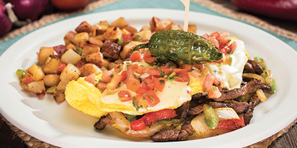 Order Ultimate Steak Omelet food online from Perko Cafe-Grill store, Sacramento on bringmethat.com