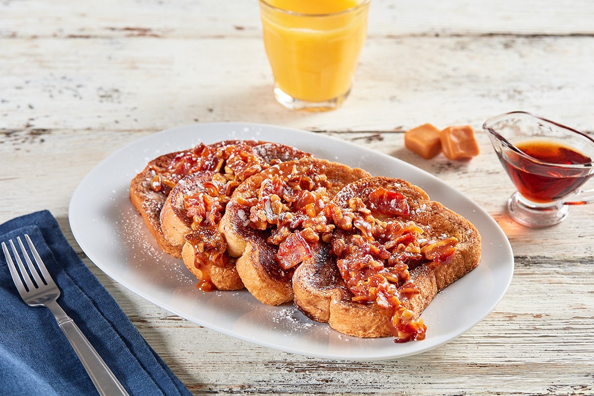 Order Caramel Bacon French Toast food online from Huddle House store, Owensboro on bringmethat.com