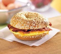 Order 1 Egg, Peppered Bacon and Cheese Sandwich food online from Bruegger's Bagels store, Austin on bringmethat.com