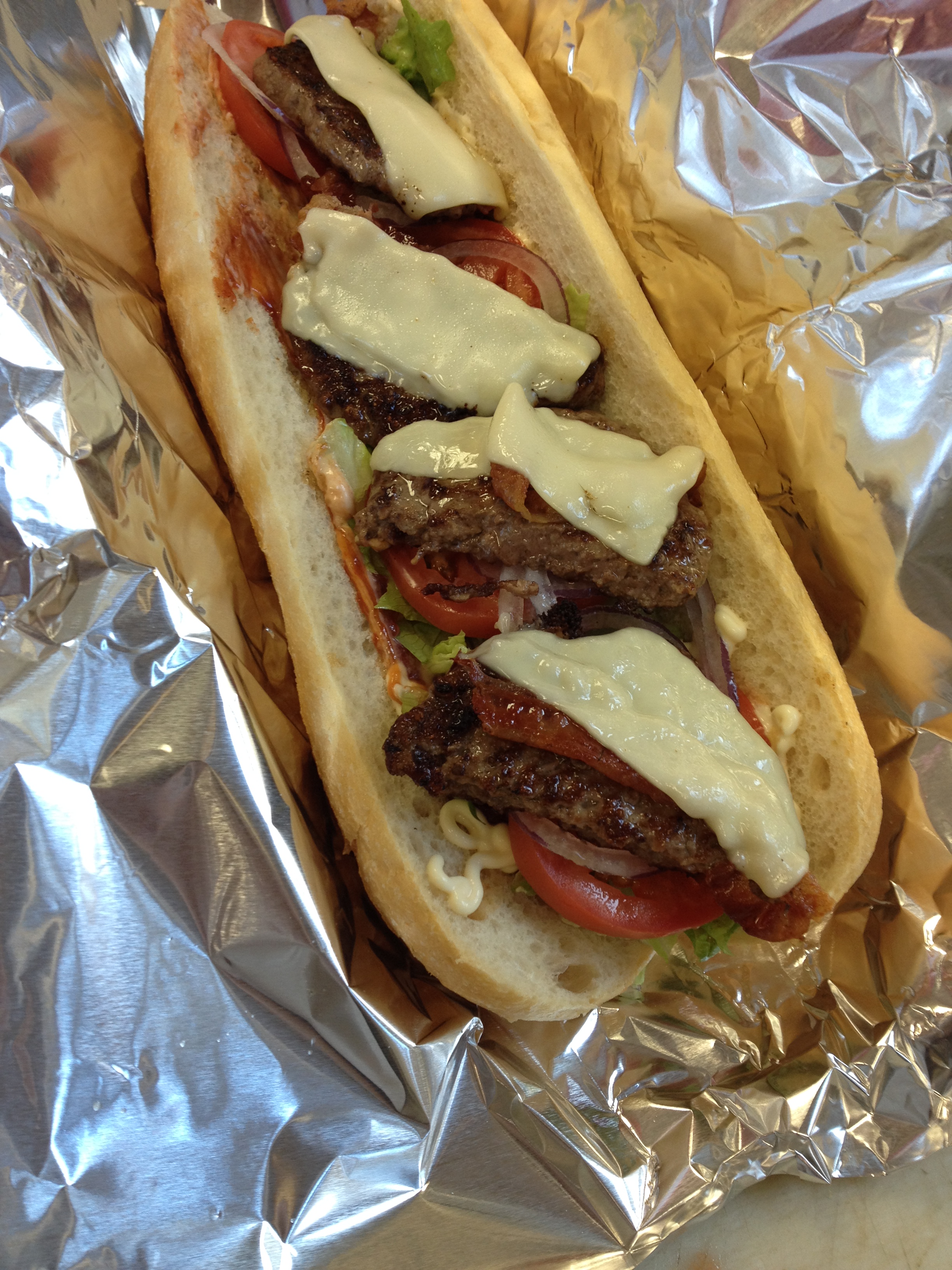 Order Cheese Burger Sub food online from Dc Pizza & Catering store, Albany on bringmethat.com