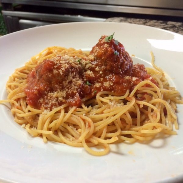 Order Spaghetti and Meatballs food online from Brooklyn V's Pizza store, Gilbert on bringmethat.com