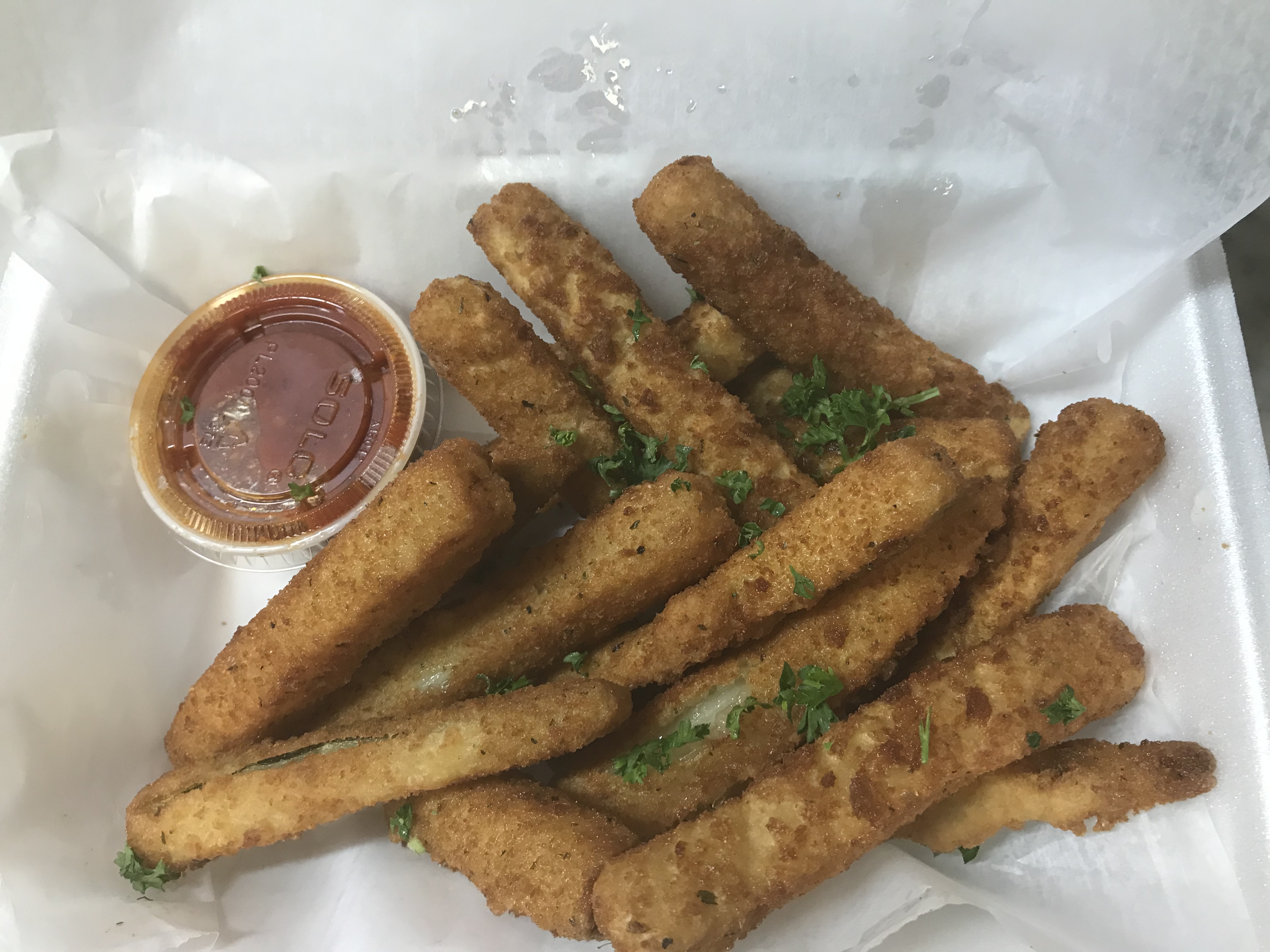 Order Fried Zucchini Sticks food online from Napolitano's Brooklyn Pizza store, Providence on bringmethat.com