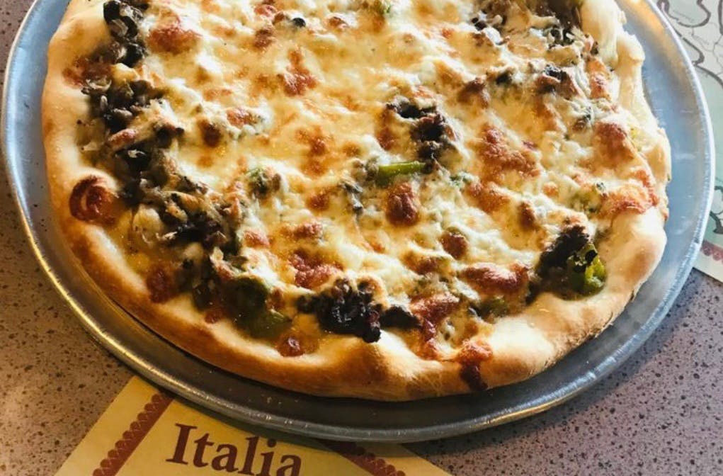 Order Philly Cheese Steak Pizza - 12'' food online from Italia Pizza store, El Cajon on bringmethat.com