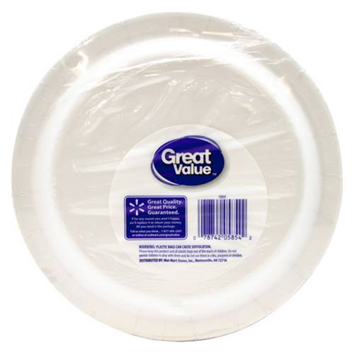 Order Paper Plates - 8 5/8 inch Plates/100 Count food online from Bottle Shop & Spirits store, Los Alamitos on bringmethat.com