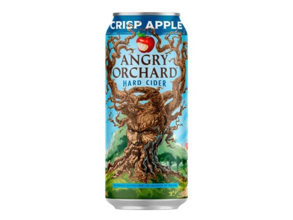 Order Angry Orchard Crisp Apple Hard Cider, Spiked - 24oz Can food online from Rayan Discount Liquors store, CHICAGO on bringmethat.com