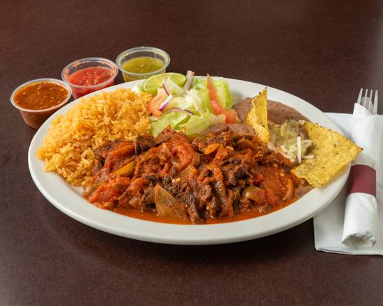 Order Bistec a la Mexicana food online from Los Burritos Tapatios store, Streamwood on bringmethat.com