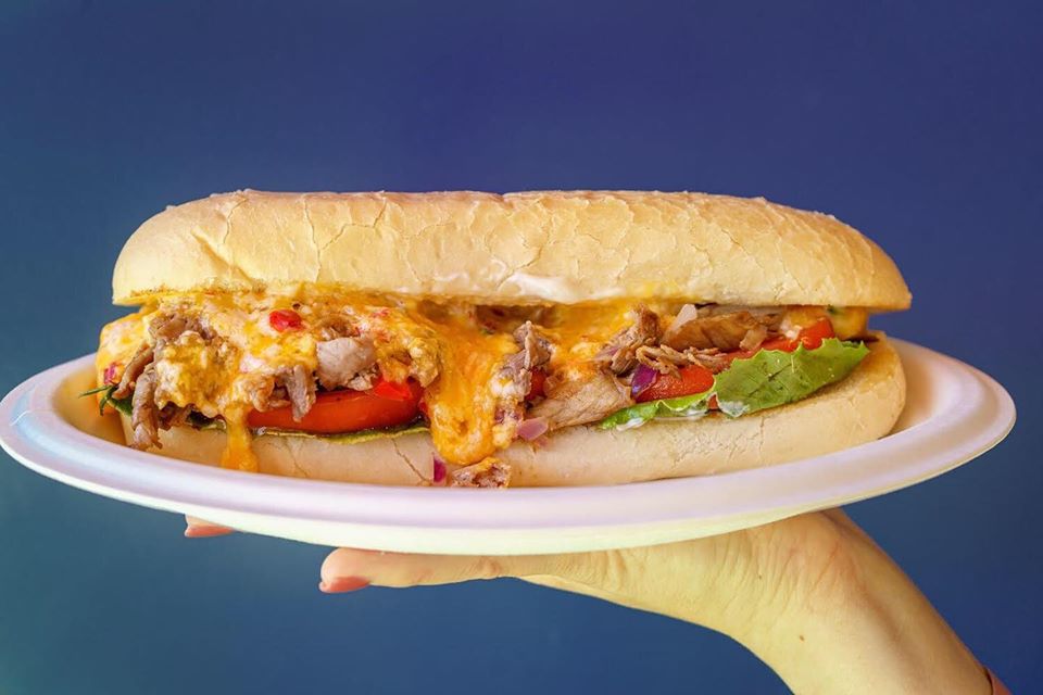 Order Pimento Cheese Steak Sandwich food online from Toucan Louie's store, Charlotte on bringmethat.com