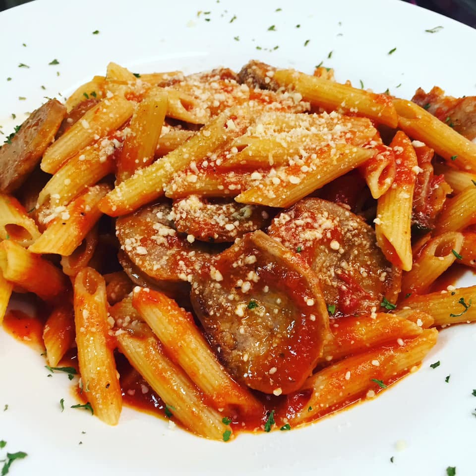 Order Pasta with Italian Sausage - Pasta food online from Francesca Pizza, Pasta & Grill store, Mt Laurel on bringmethat.com