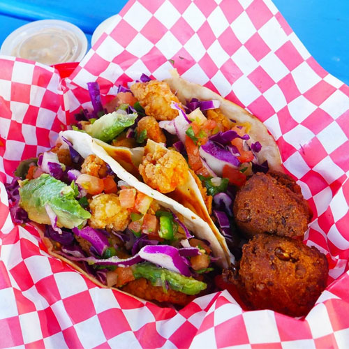 Order Crawfish Tails Tacos food online from The Catch store, Oklahoma City on bringmethat.com