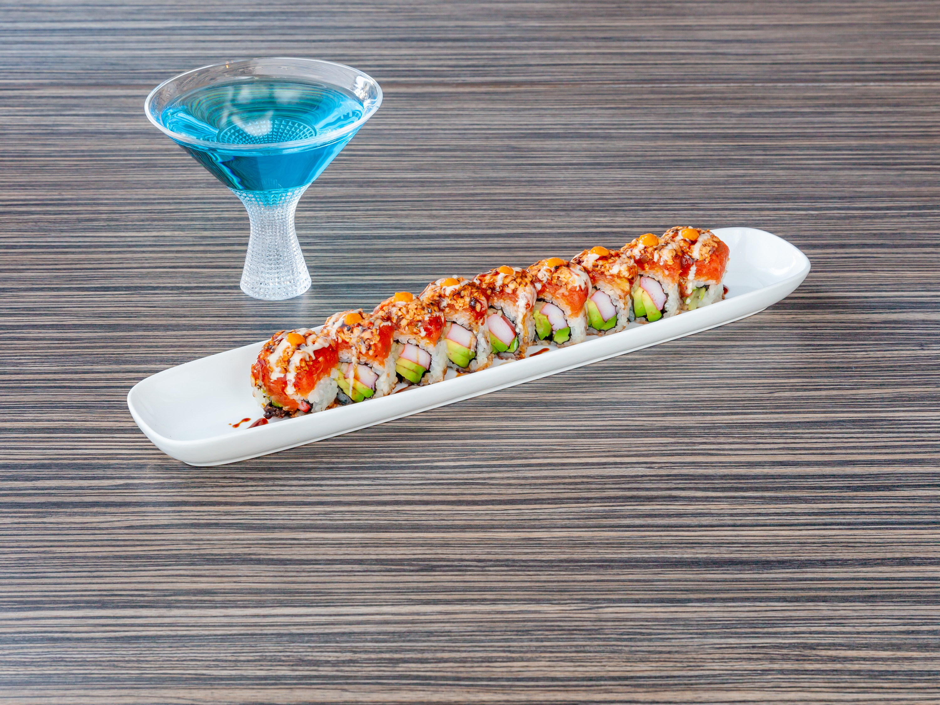 Order Dragon Fire Roll - OTG food online from Shakou-Libertyville store, Libertyville on bringmethat.com