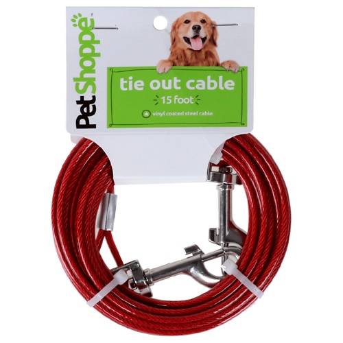 Order PetShoppe Dog Tie-Out Cable 15 in - 1.0 ea food online from Walgreens store, Rome on bringmethat.com