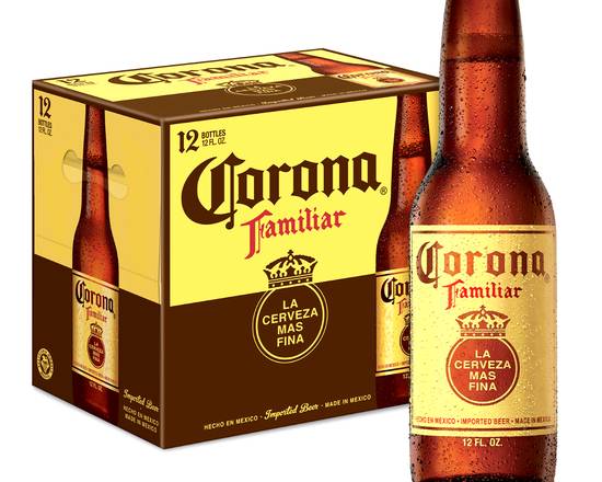 Order Corona Familiar, 12pk-12oz bottled beer (4.6% ABV) food online from Ranch Market Too store, Yountville on bringmethat.com