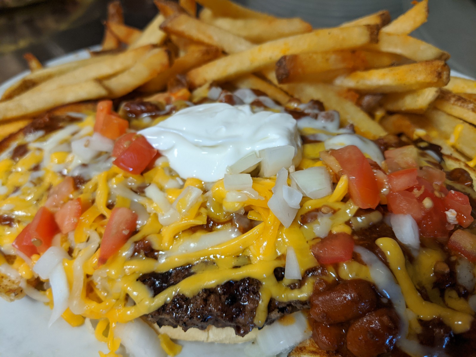Order Chili Burger food online from Us Egg store, Chandler on bringmethat.com