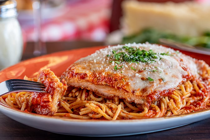 Order Chicken Parmesan food online from Russo Pizza store, Kingwood on bringmethat.com
