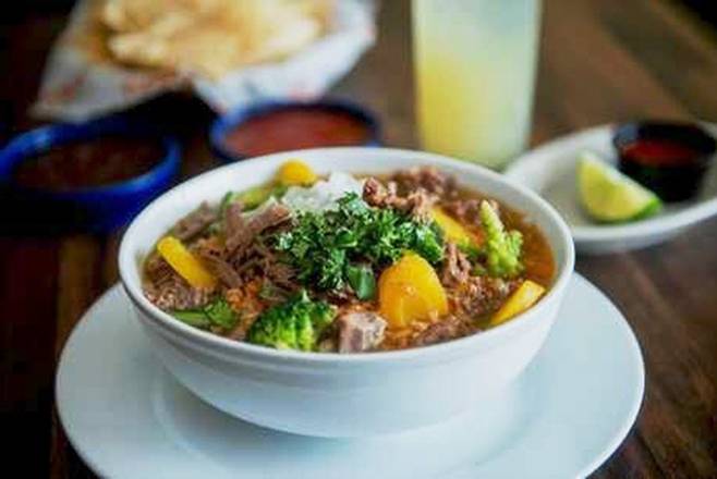 Order Beef soup (Sopa de Res) food online from Frontera Mex-Mex Grill store, Loganville on bringmethat.com