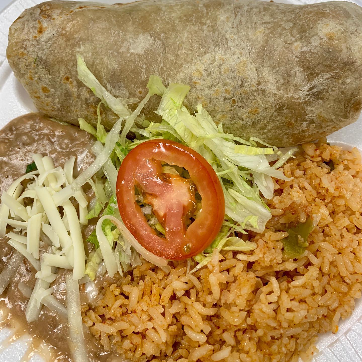 Order Meat and Bean Burrito food online from Super Taco store, Corona on bringmethat.com