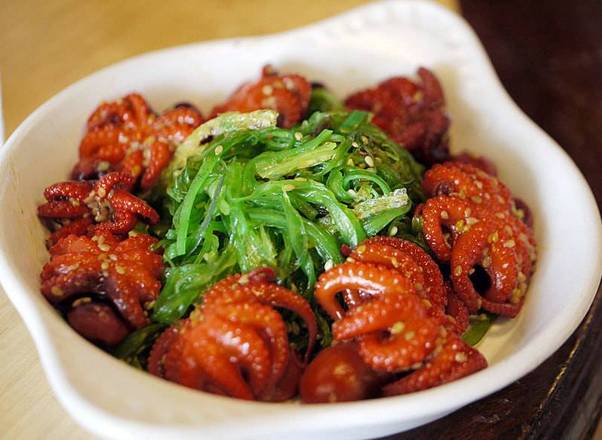 Order Baby Octopus w/ Seaweed Salad ✦ food online from Dragon Palace store, Gresham on bringmethat.com