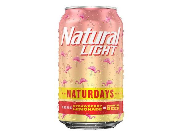 Order Natural Light Naturdays Strawberry Lemonade - 30x 12oz Cans food online from Shar Armanetti Fine Wine & Spirits store, Carpentersville on bringmethat.com