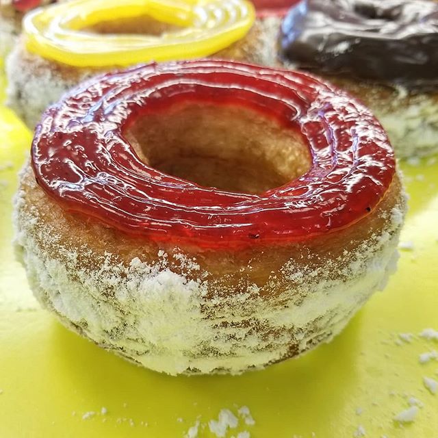 Order Raspberry Jelly Croissant food online from Jaram's Donuts store, Dallas on bringmethat.com
