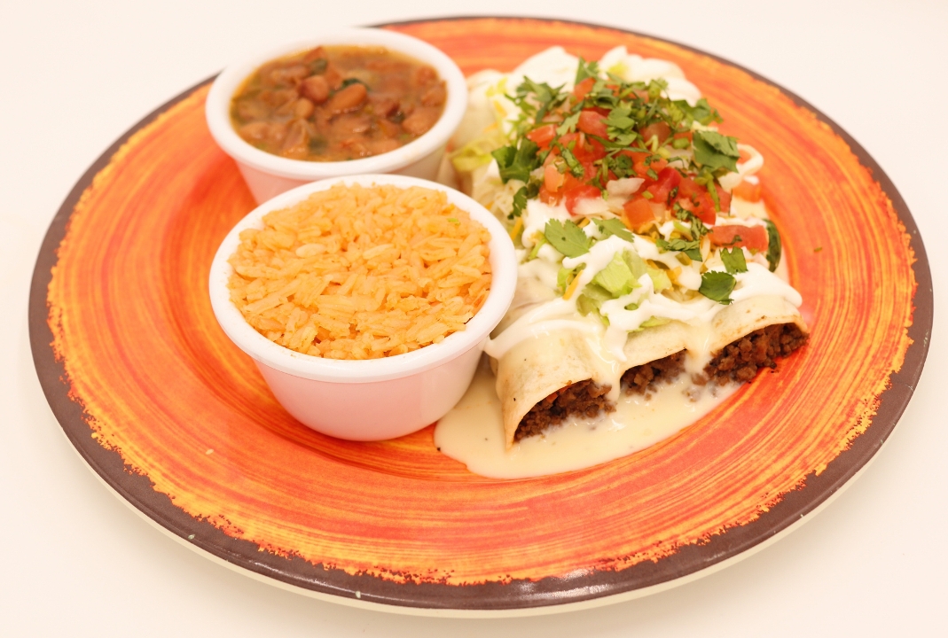 Order Queso Enchiladas food online from Oscar Authentic Mexican Grill store, Olathe on bringmethat.com