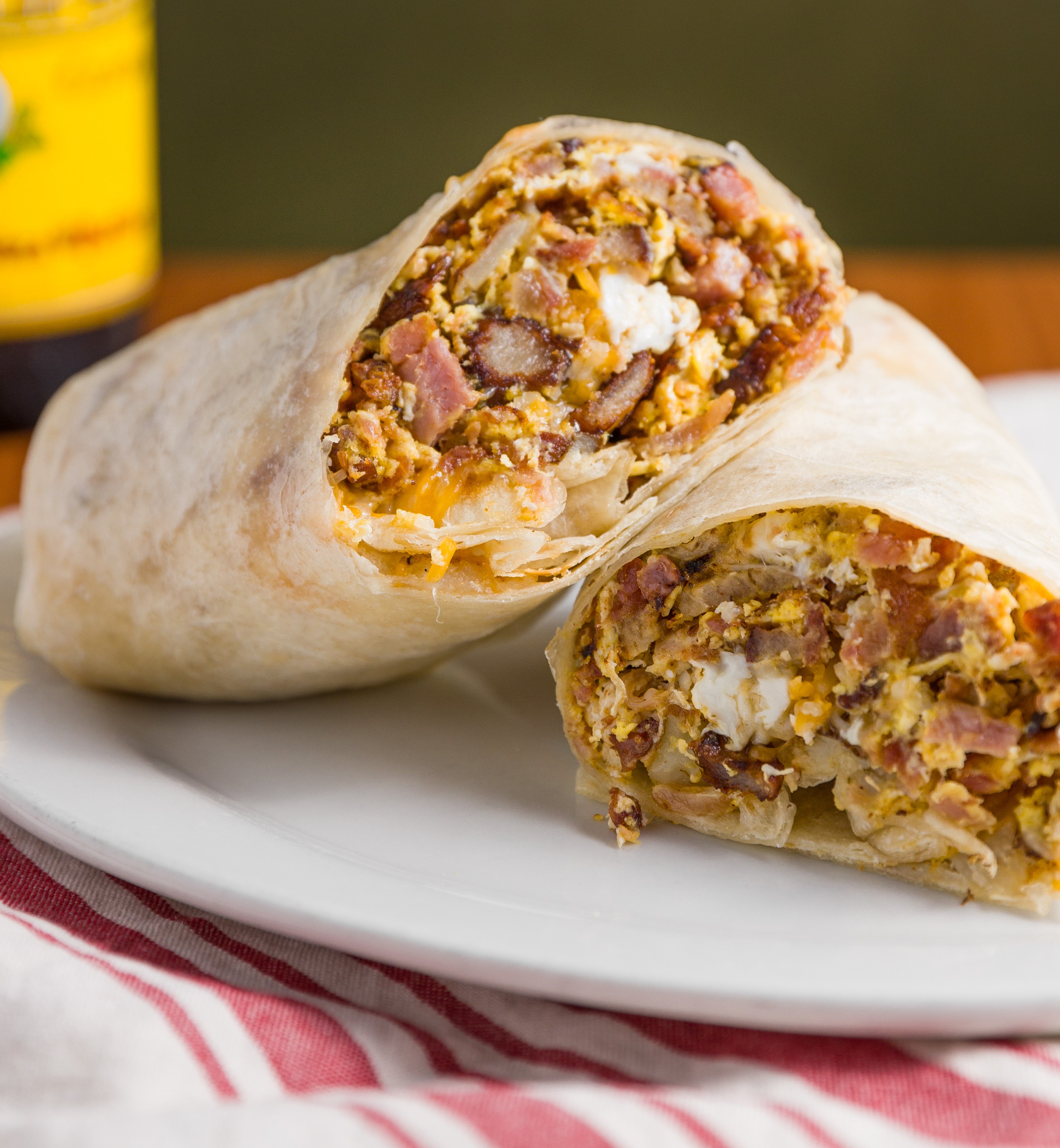 Order Sausage, Potatoes and Cheese Burrito food online from Great Mex store, Newport Beach on bringmethat.com