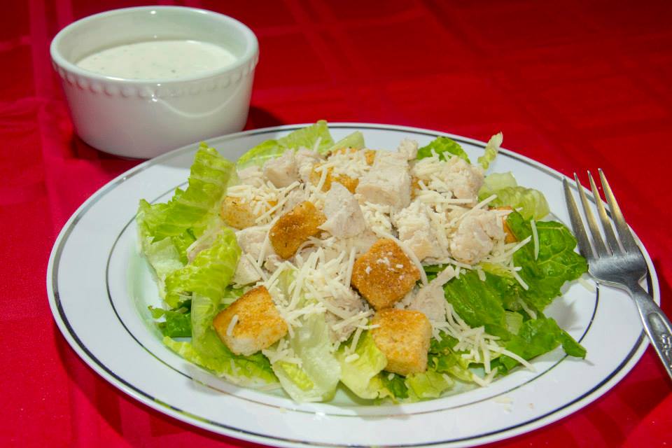 Order Chicken Caesar Salad  food online from Pasta Basta store, Daly City on bringmethat.com