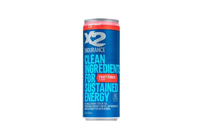 Order X2 ENDURANCE™ Clean Energy Drink - Fruit Punch food online from Bp Convenience Store store, Bronx on bringmethat.com
