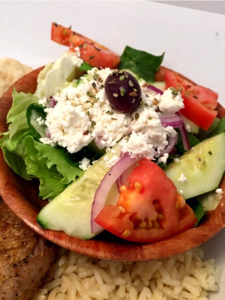 Order Greek Salad food online from Elsa's Kitchen store, San Diego on bringmethat.com