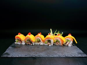 Order B10. Mango Lover Roll food online from Bengee Sushi store, Ontario on bringmethat.com