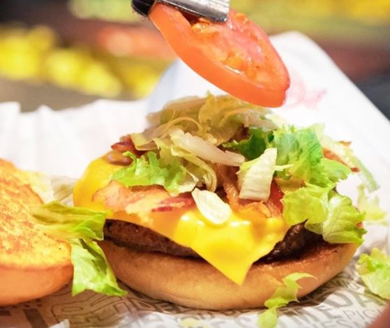 Order World's Greatest Hamburger food online from Fuddruckers store, Saugus on bringmethat.com