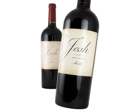 Order Josh Cellars Merlot, 750mL red wine (14.1% ABV) food online from Ogden Wine & Spirit store, Naperville on bringmethat.com
