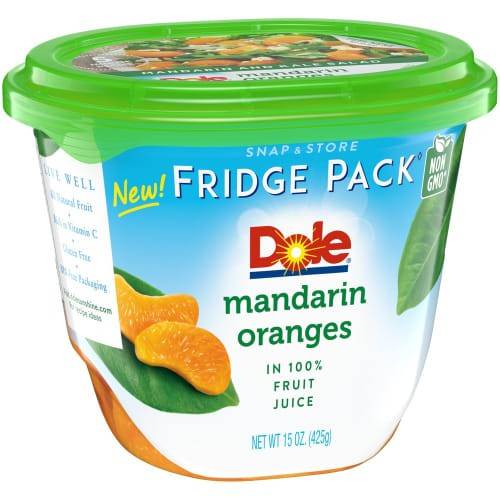 Order Dole · Mandarin Oranges in Fruit Juice, Fridge Pack (15 oz) food online from Shaw's store, Wareham on bringmethat.com