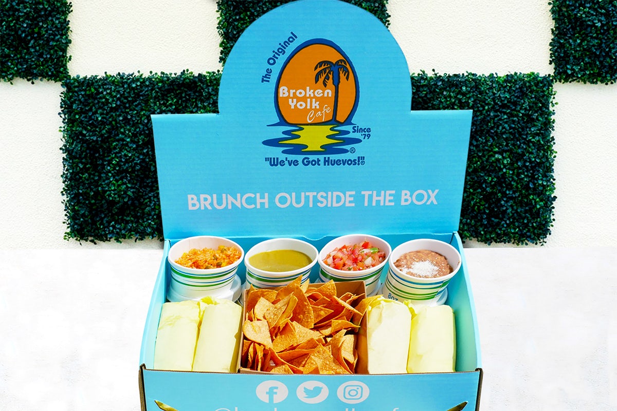 Order Fiesta Box Family Meal food online from Broken Yolk Cafe store, Orange on bringmethat.com