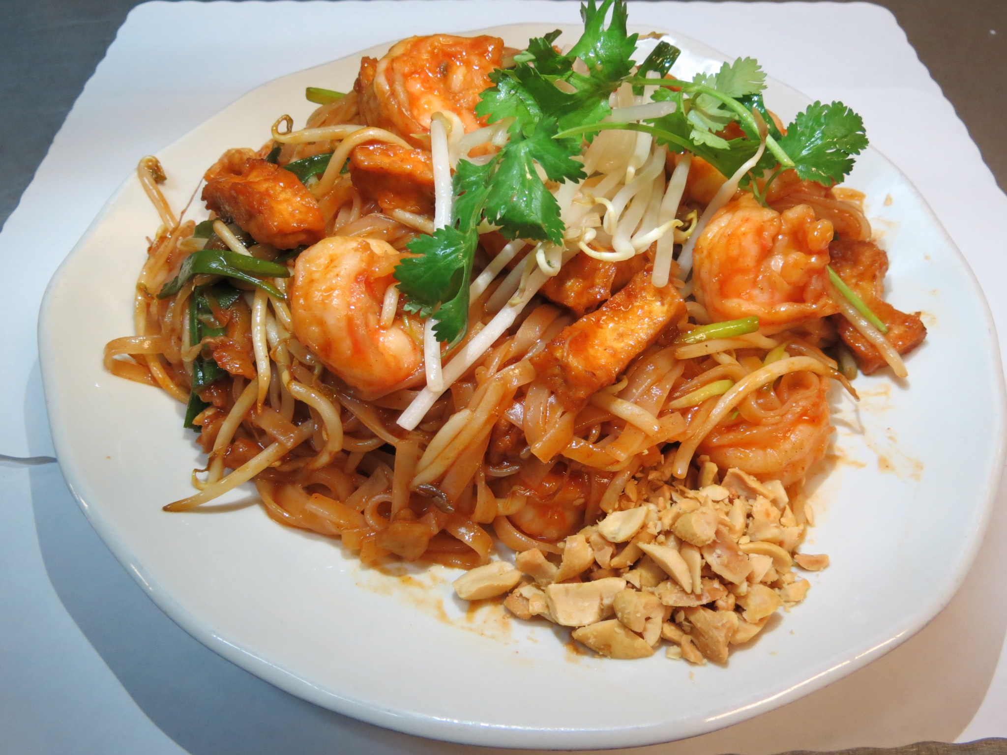 Order 26. Pad Thai Noodle food online from Lucky Kitchen store, Eastvale on bringmethat.com