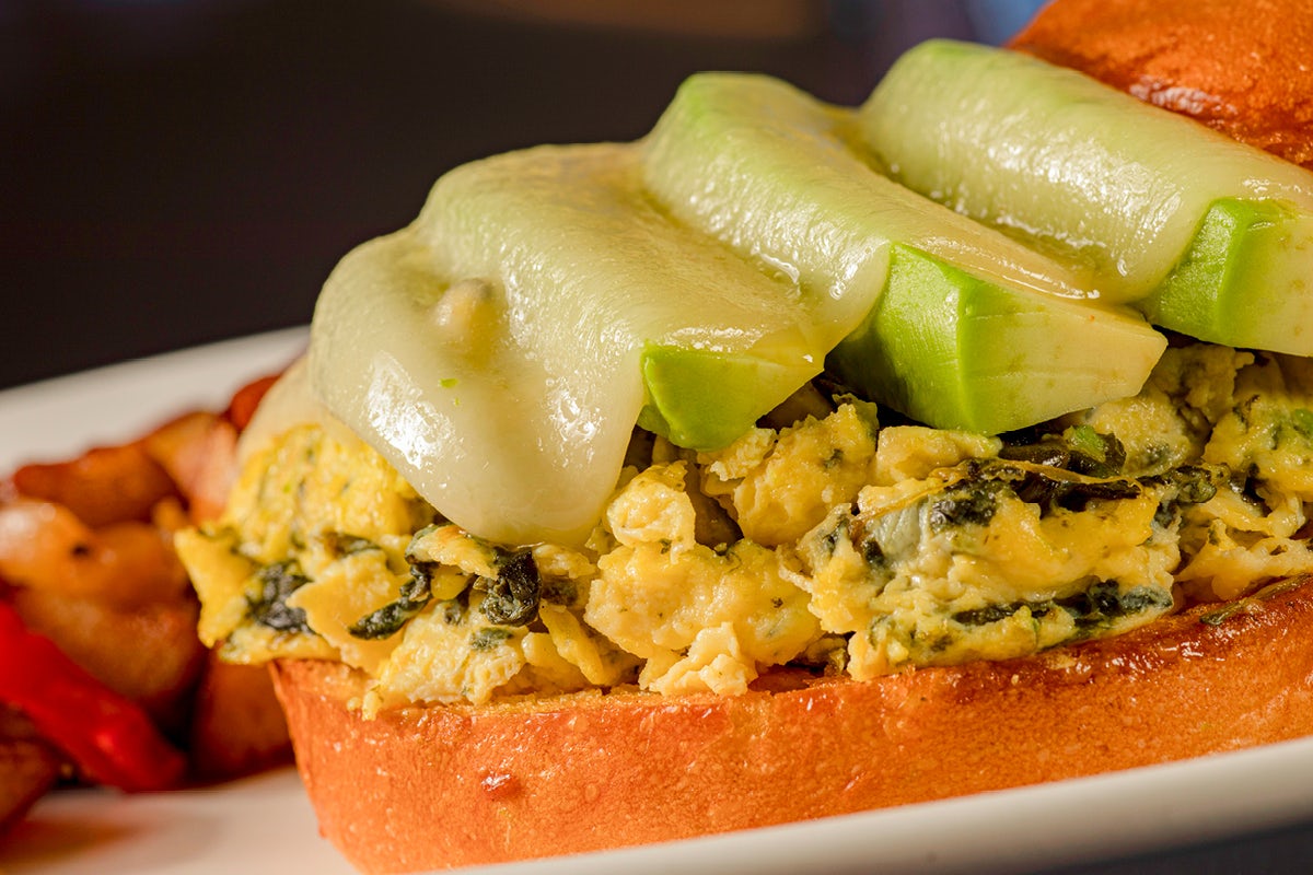 Order Egg, Avocado, Spinach and Swiss Sandwich food online from Toojay store, Dania Beach on bringmethat.com