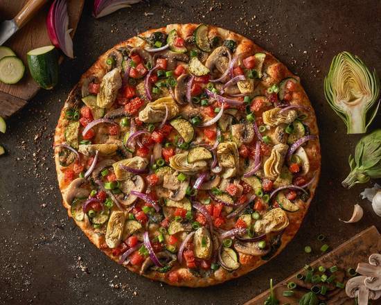 Order Gourmet Veggie Pizza food online from Round Table Pizza store, Citrus Heights on bringmethat.com