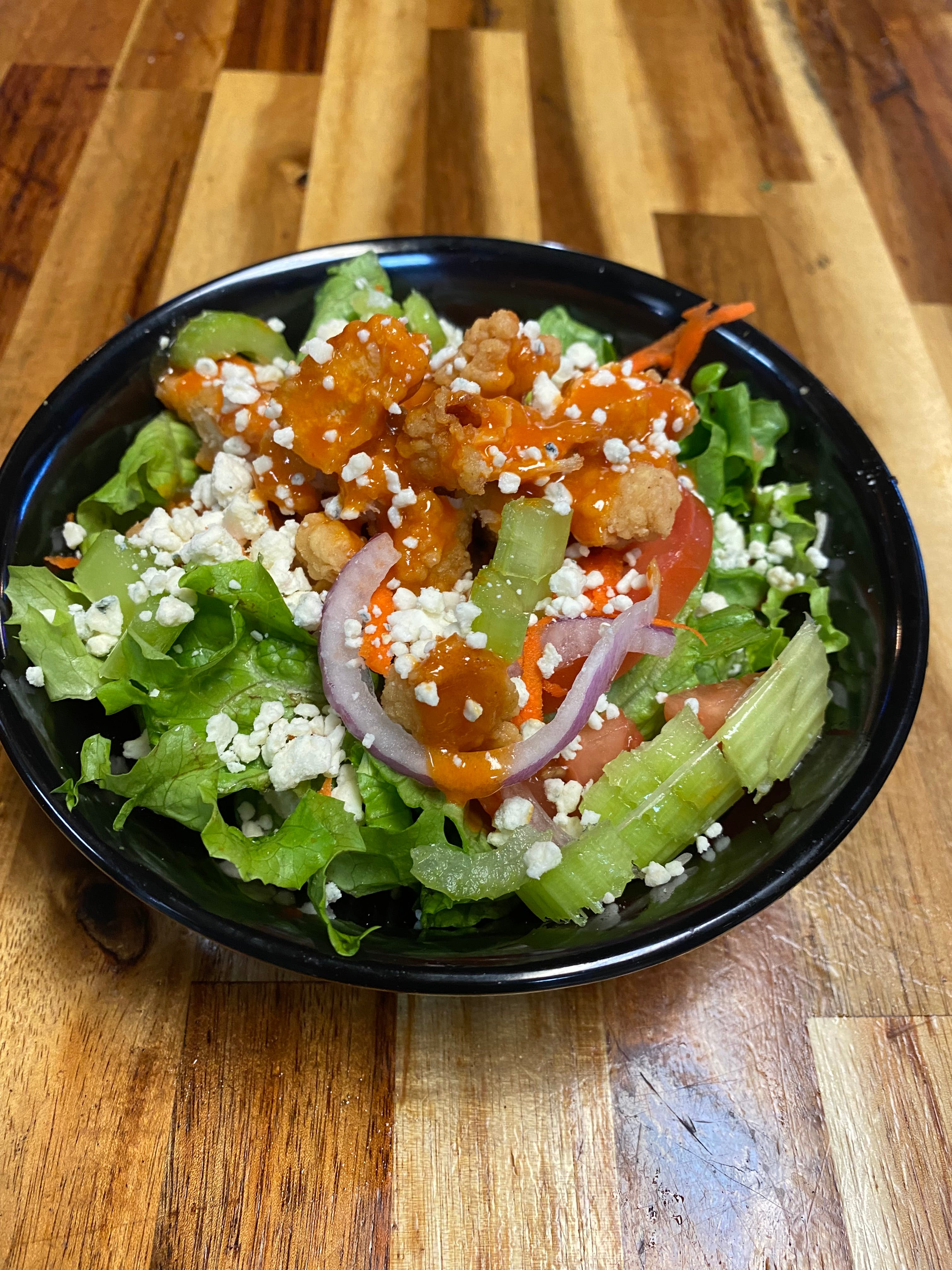 Order Buffalo Blue Chicken Salad - Small food online from Aj's Pizza Pub store, Cornelia on bringmethat.com