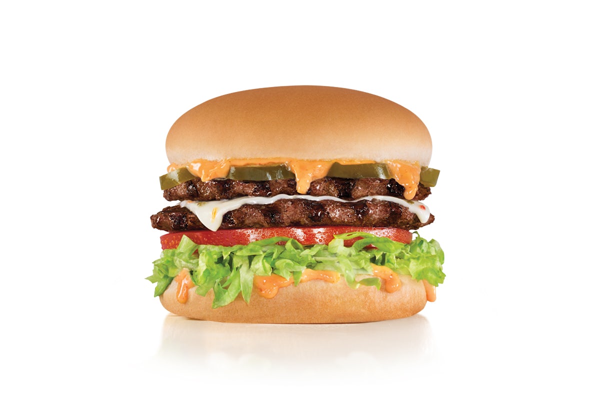 Order Jalapeño Double Cheeseburger food online from Carl's Jr. store, Fresno on bringmethat.com