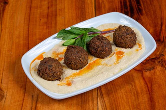 Order Falafel with Hummus food online from Kapadokya Mediterranean Grill store, South Brunswick on bringmethat.com