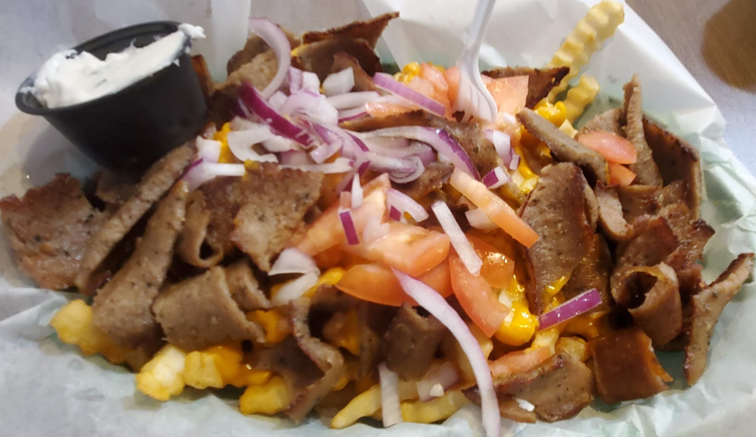 Order Gyro cheese fries food online from Chipmonks store, Chicago on bringmethat.com