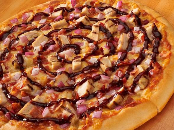 Order 10" Small BBQ Chicken Pizza food online from Papas Pizza & Bbq store, Warren on bringmethat.com