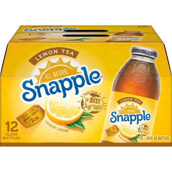 Order Snapple Lemon Tea â€“ Pack Of 12 food online from Pepack Sunoco store, Peapack on bringmethat.com