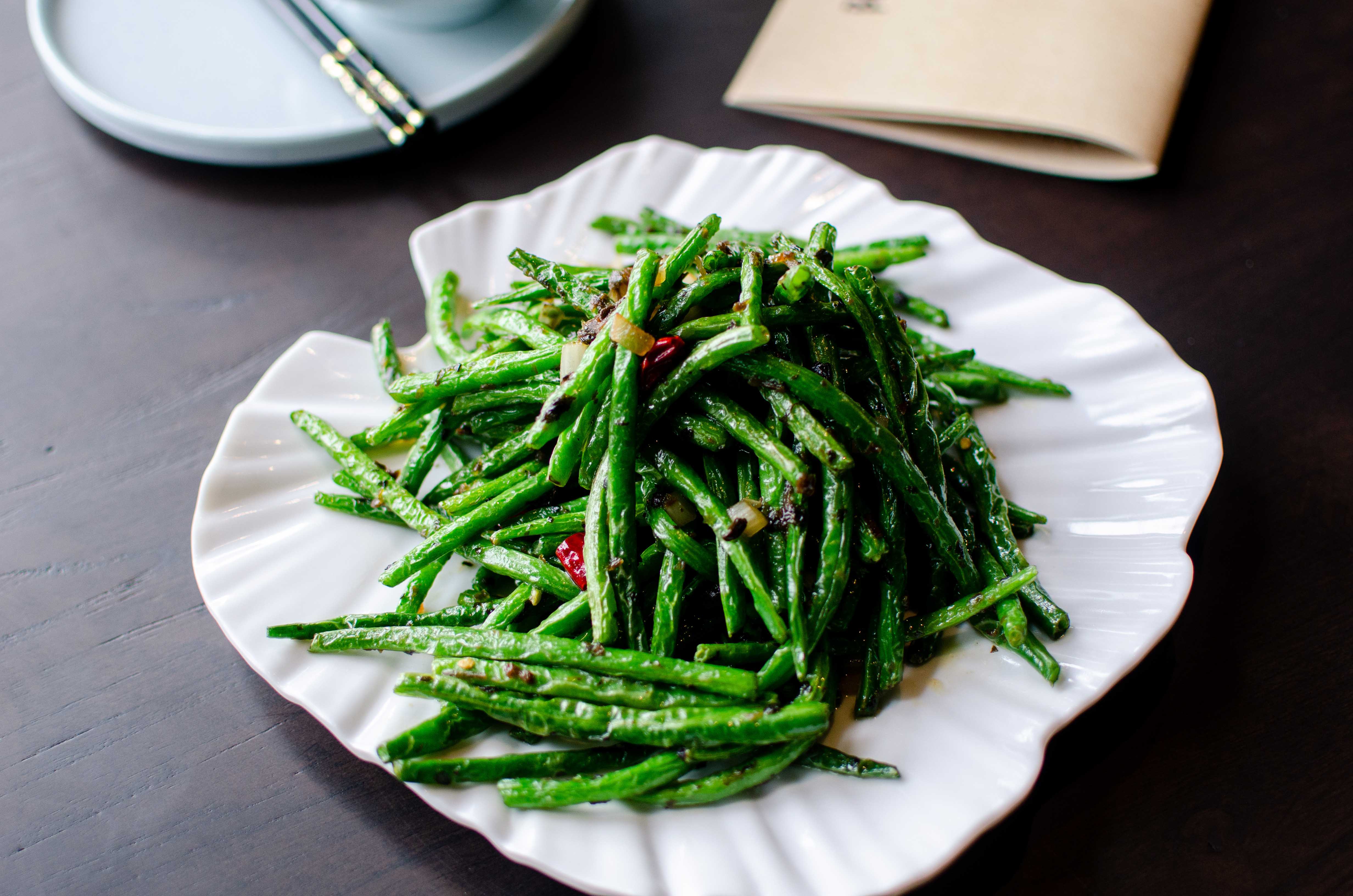 Order 106. Szechuan String Beans food online from La Mom Kitchen store, Chicago on bringmethat.com