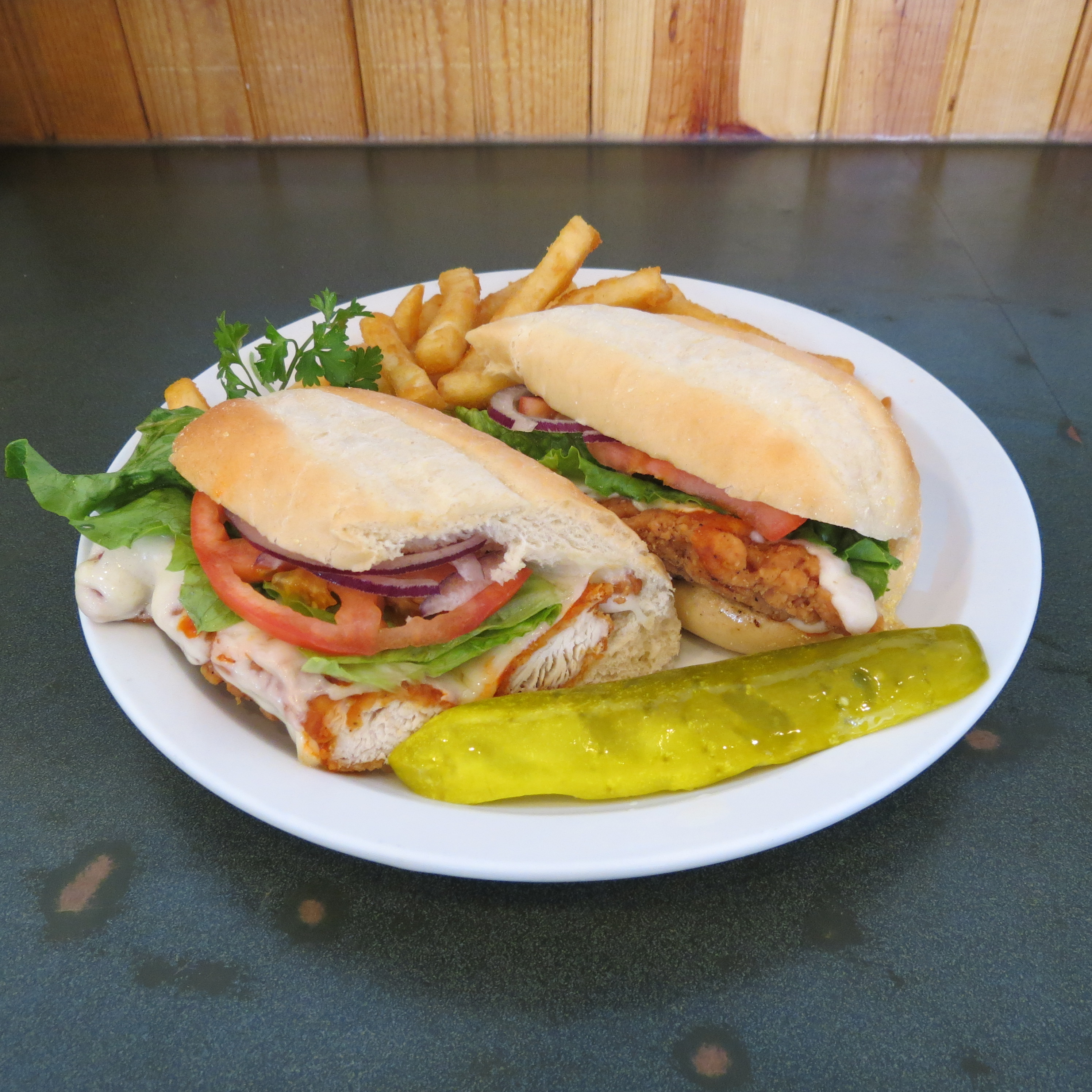 Order Breaded Buffalo Chicken Sandwich food online from Grand Day Cafe store, Columbus on bringmethat.com