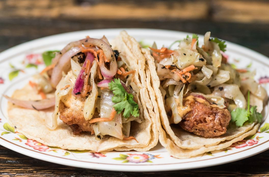 Order Fried Chicken Tacos food online from English store, Chicago on bringmethat.com