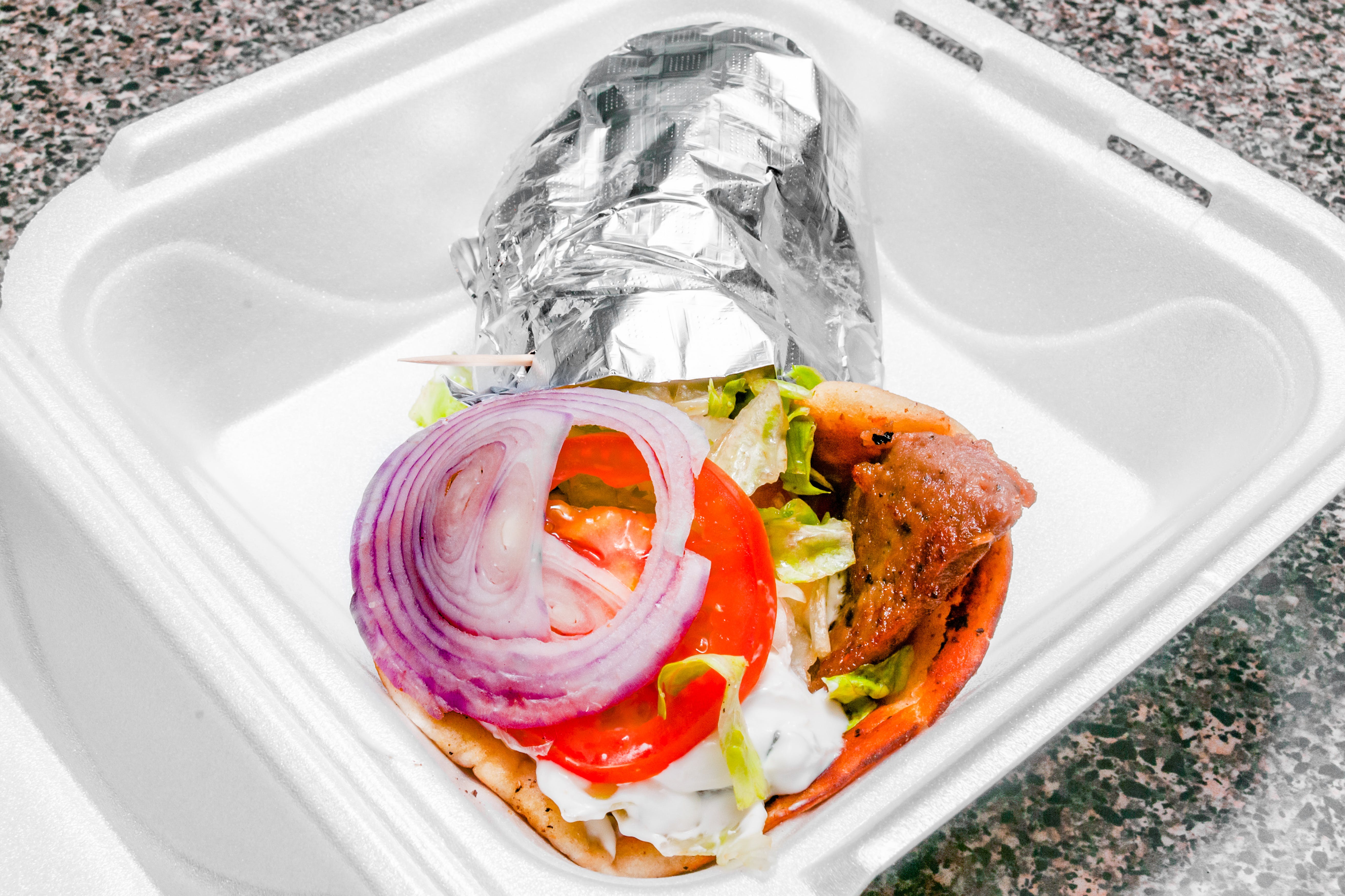 Order Beef Gyro - Gyro food online from Roma Pizza Shop store, Durham on bringmethat.com
