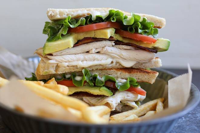 Order House Club Sandwich food online from Lazy Dog Restaurant & Bar store, Naperville on bringmethat.com