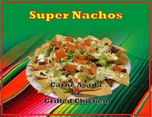 Order Super Nachos  food online from El Grullo Restaurant store, Mesa on bringmethat.com