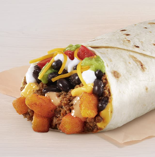 Order 7 Layer Nacho Fries Burrito food online from Taco Bell store, Cairo on bringmethat.com